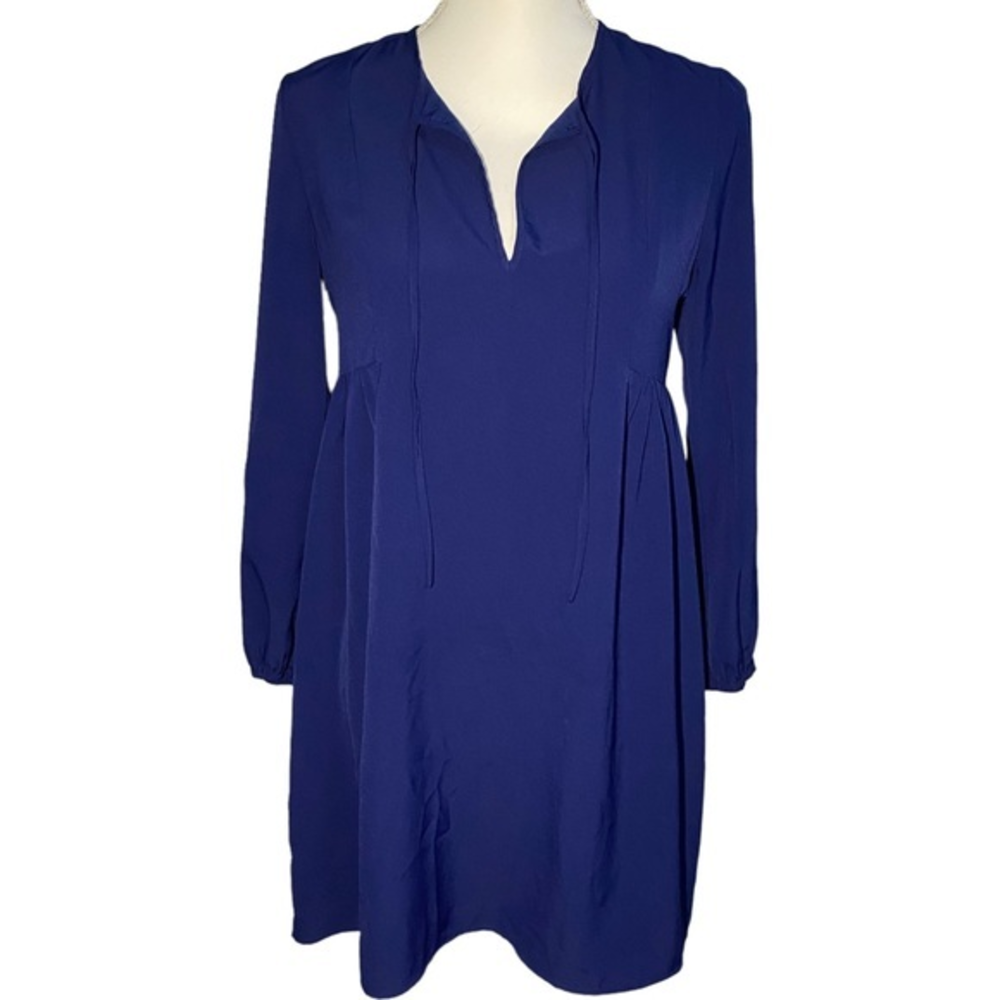 Amanda Uprichard Womens Size XS Navy Blue Mini‎ Dress Long Sleeve